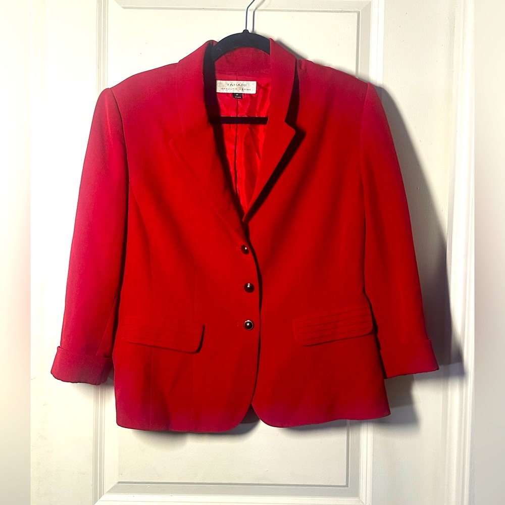 Red Tahari women’s blazer - Size 14